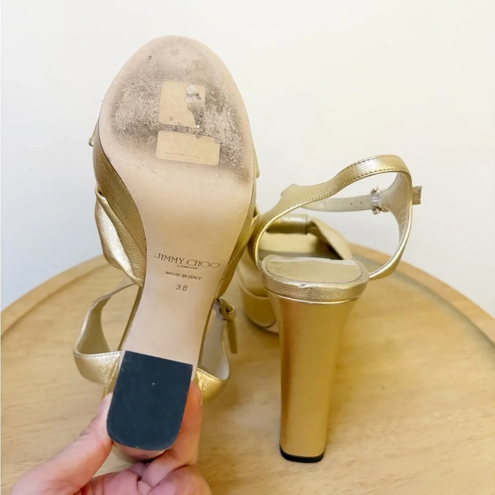 Jimmy Choo Heloise Platform Heel Sandals - Picture 16 of 16